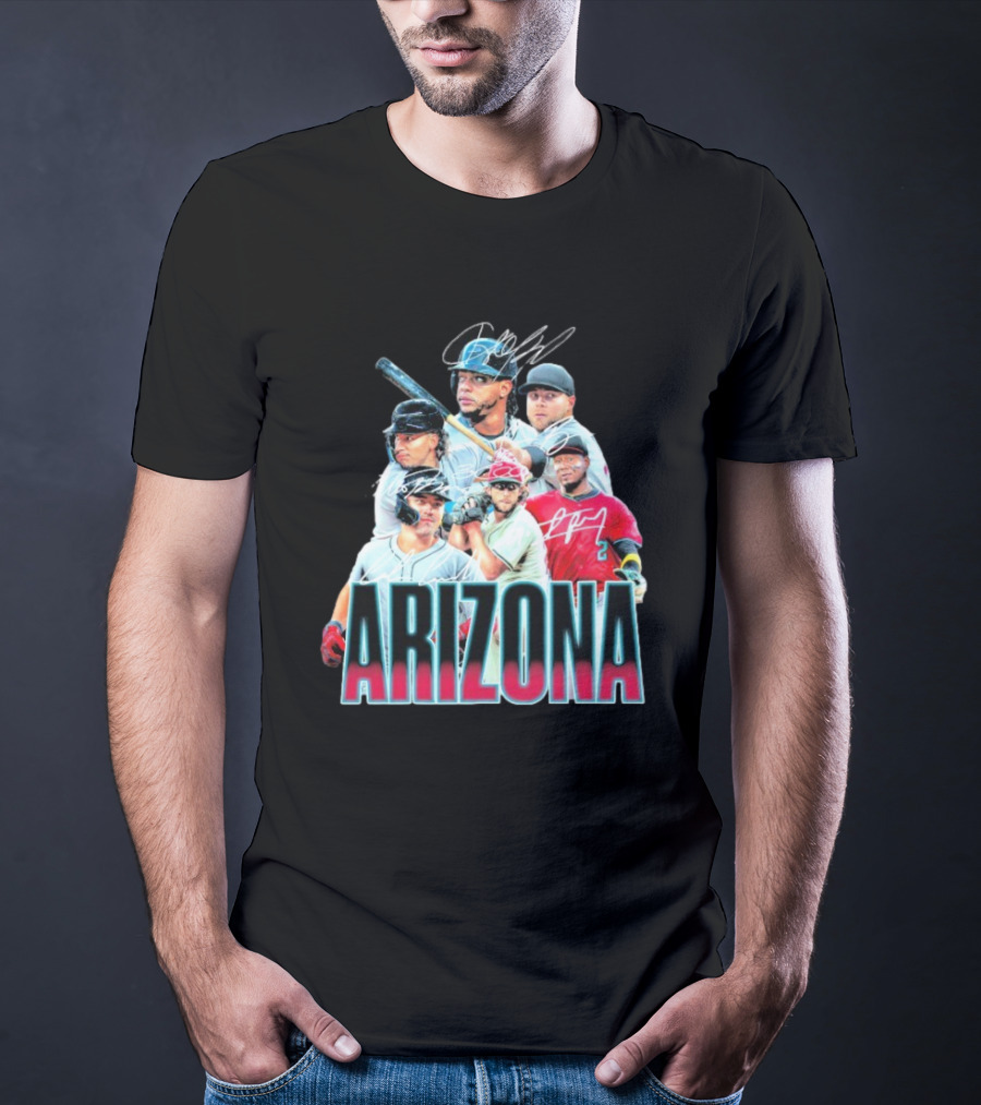 Arizona Diamondbacks MLB Players Signatures Series T-Shirt