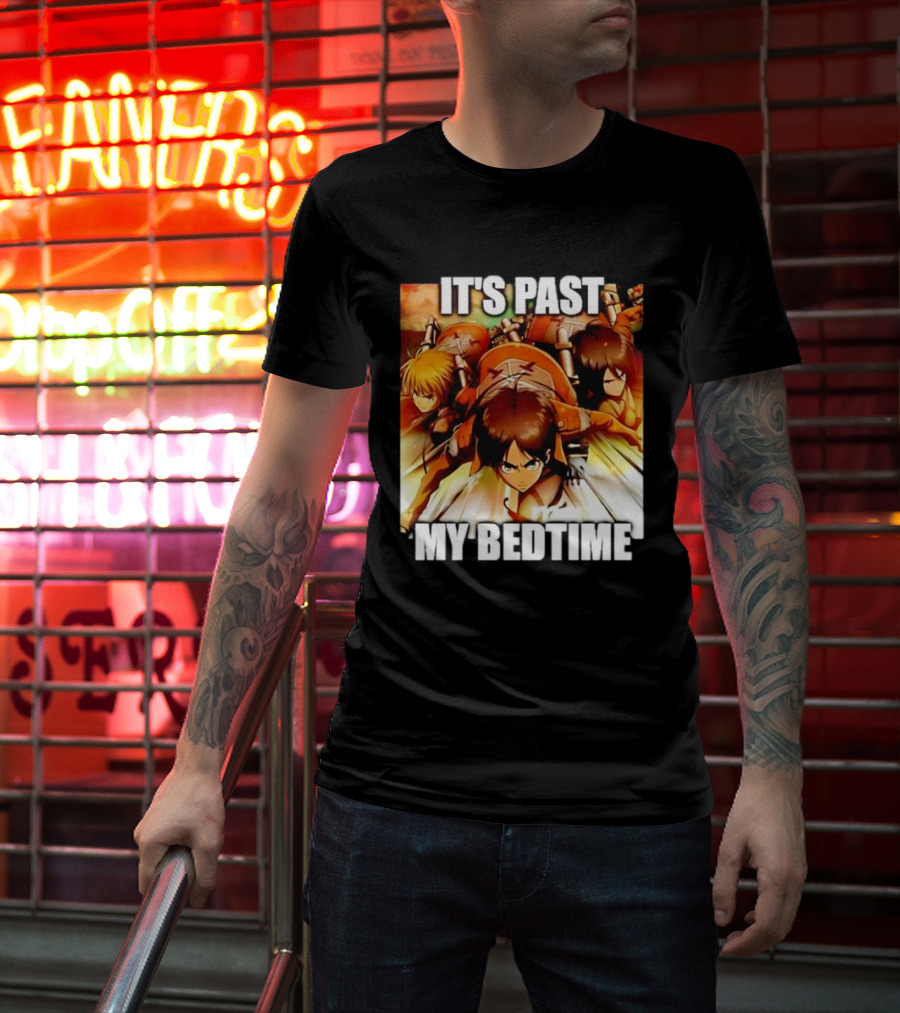 Attack On Titan It’s Past My Bedtime Anime Characters Classic Scene T-Shirt