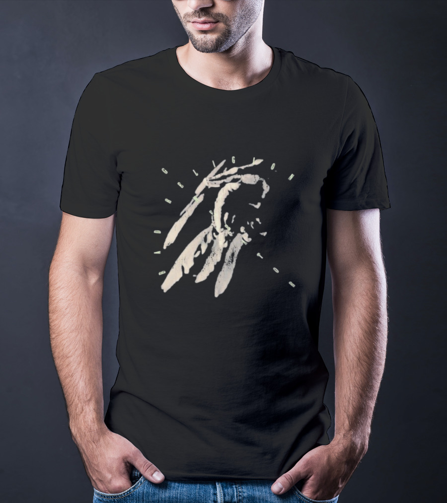 Bad Religion Generator Dinosaur Hand Skeleton With Text T-Shirt