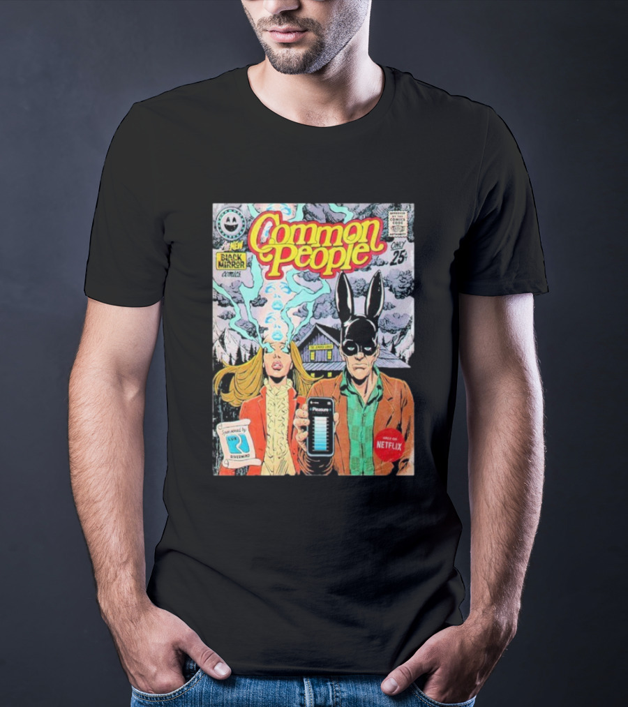 Black Mirror Comics Common People Netflix 2025 T-Shirt