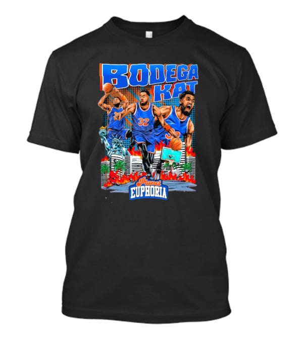 Bodega Kat Basketball Energy Planet Euphoria Action Player Number 32 T-Shirt