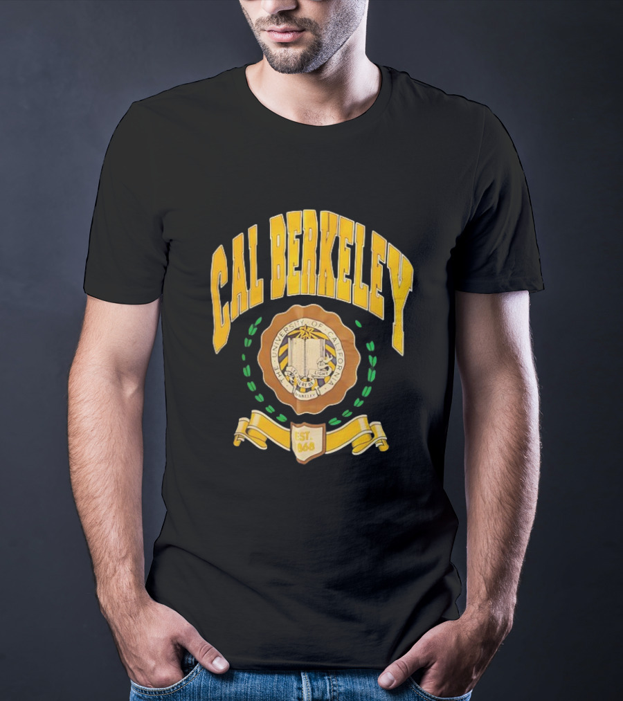 Cal Berkeley University Of California Est 1868 Crest Academic Seal T-Shirt