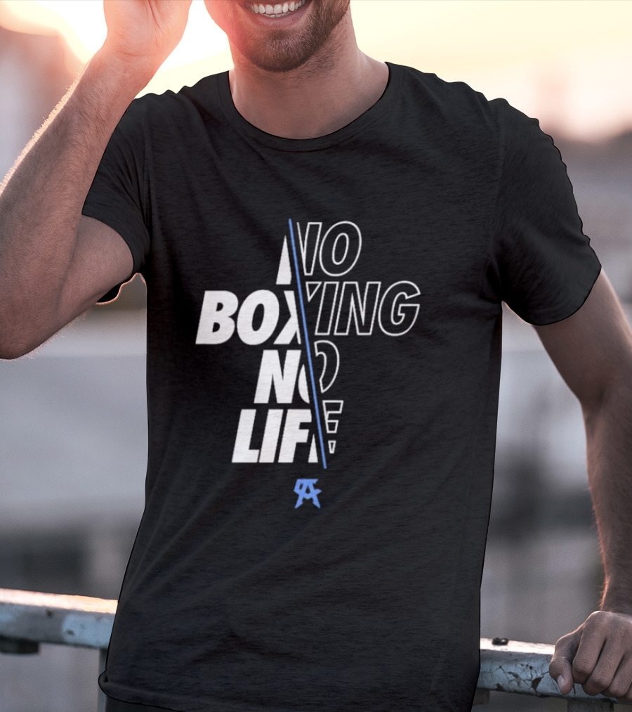 Canelo Alvarez No Boxing No Life Stylized Text With Icon T-Shirt