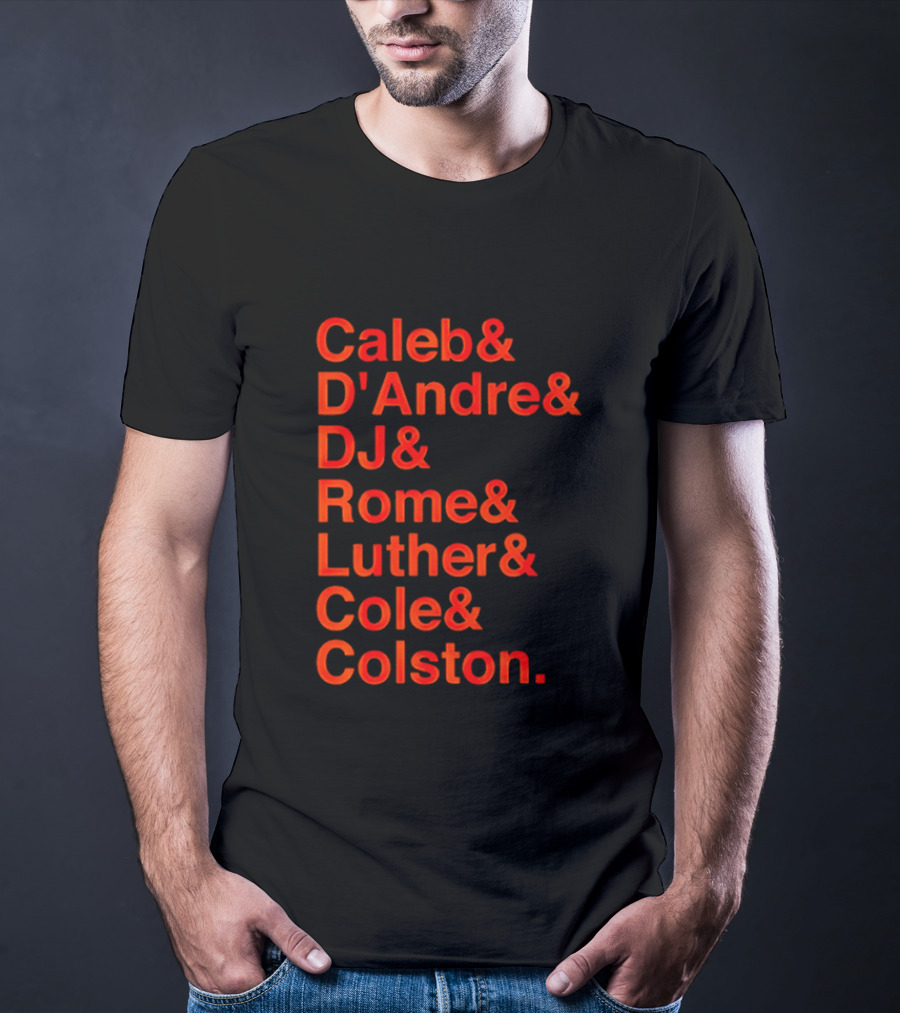 Chicago Football Legends Caleb D'Andre DJ Rome Luther Cole Colston Tribute T-Shirt