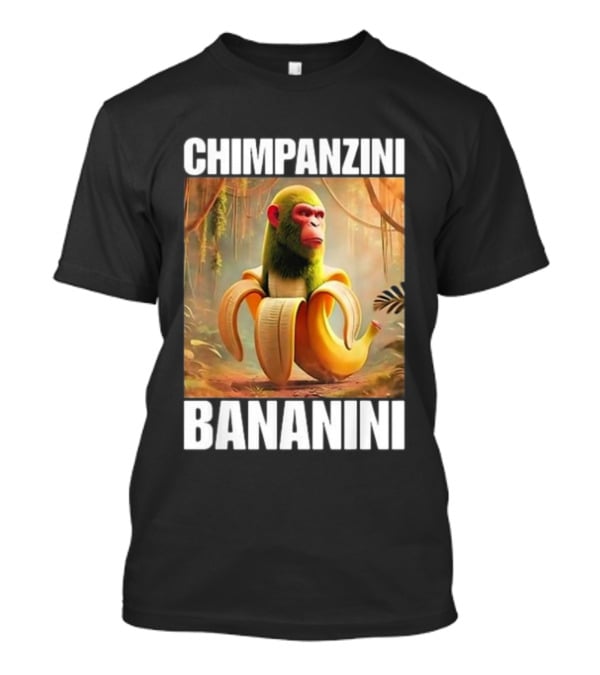 Chimpanzini Bananini Italian Brainrot Jungle Fusion T-Shirt