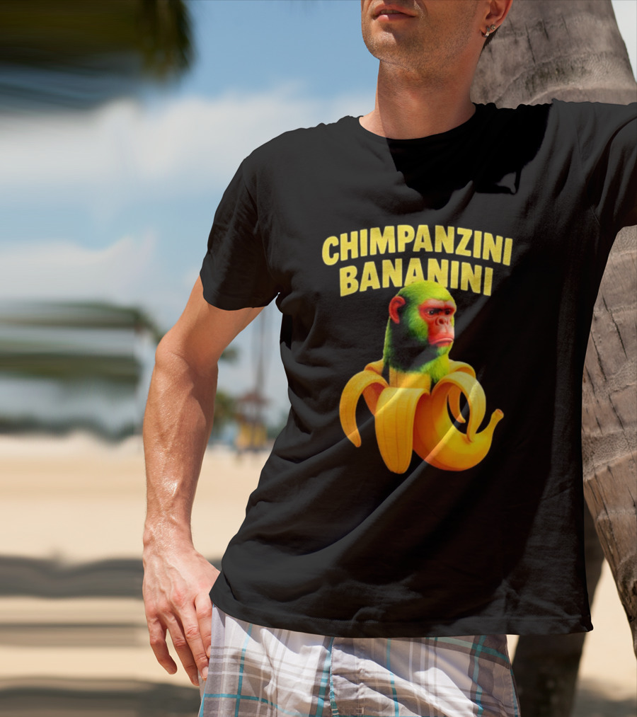 Chimpanzini Bananini Fun Italian Brandnot Style T-Shirt