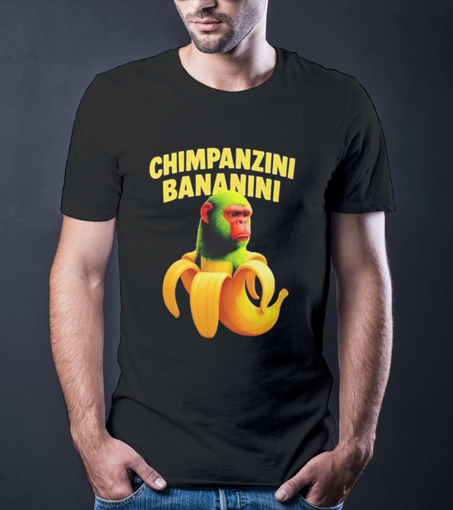 Chimpanzini Bananini Fun Italian Brandnot Style T-Shirt