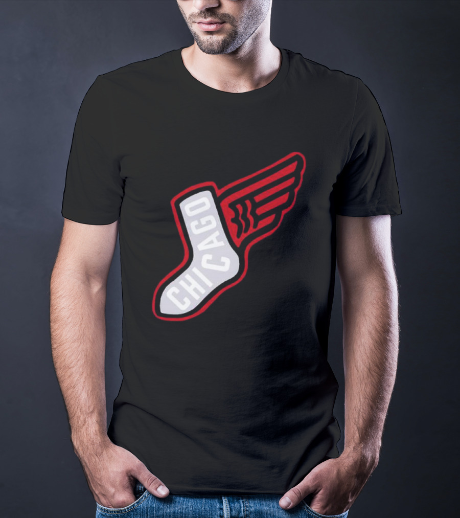 Chicago Winged Sock T-Shirt