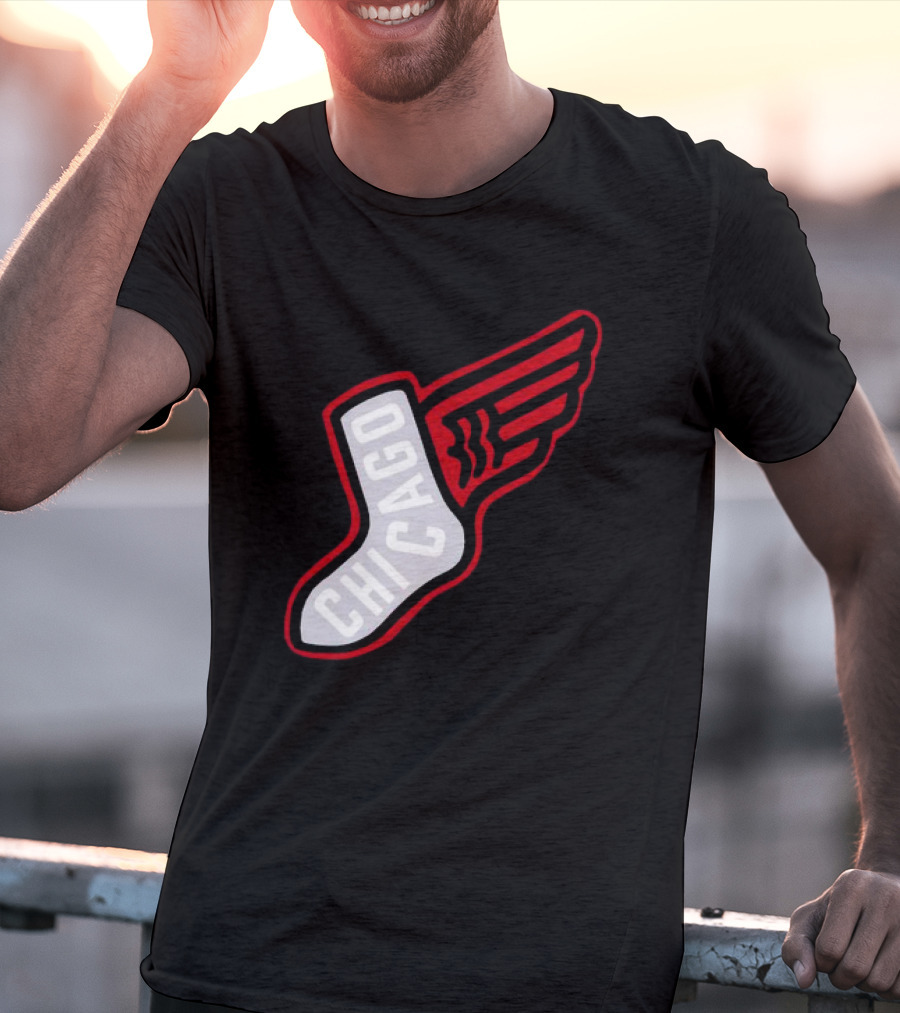 Chicago Winged Sock T-Shirt