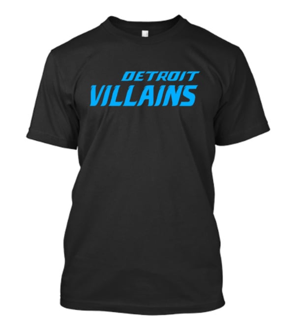 Detroit Villains Football Grit Sports Design T-Shirt