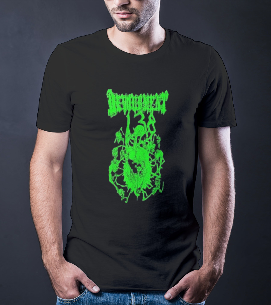 Devourment Butcher The Weak Green Splatter Graphic T-Shirt