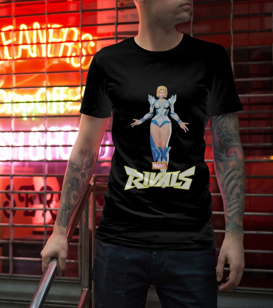 Emma Frost Marvel Rivals Season 2 Hellfire Gala Game Characters T-Shirt
