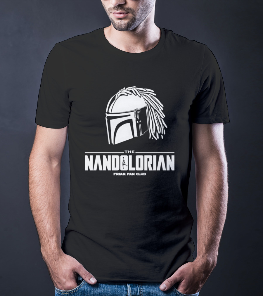 The Mandolorian Friar Fan Club Braids Helmet T-Shirt