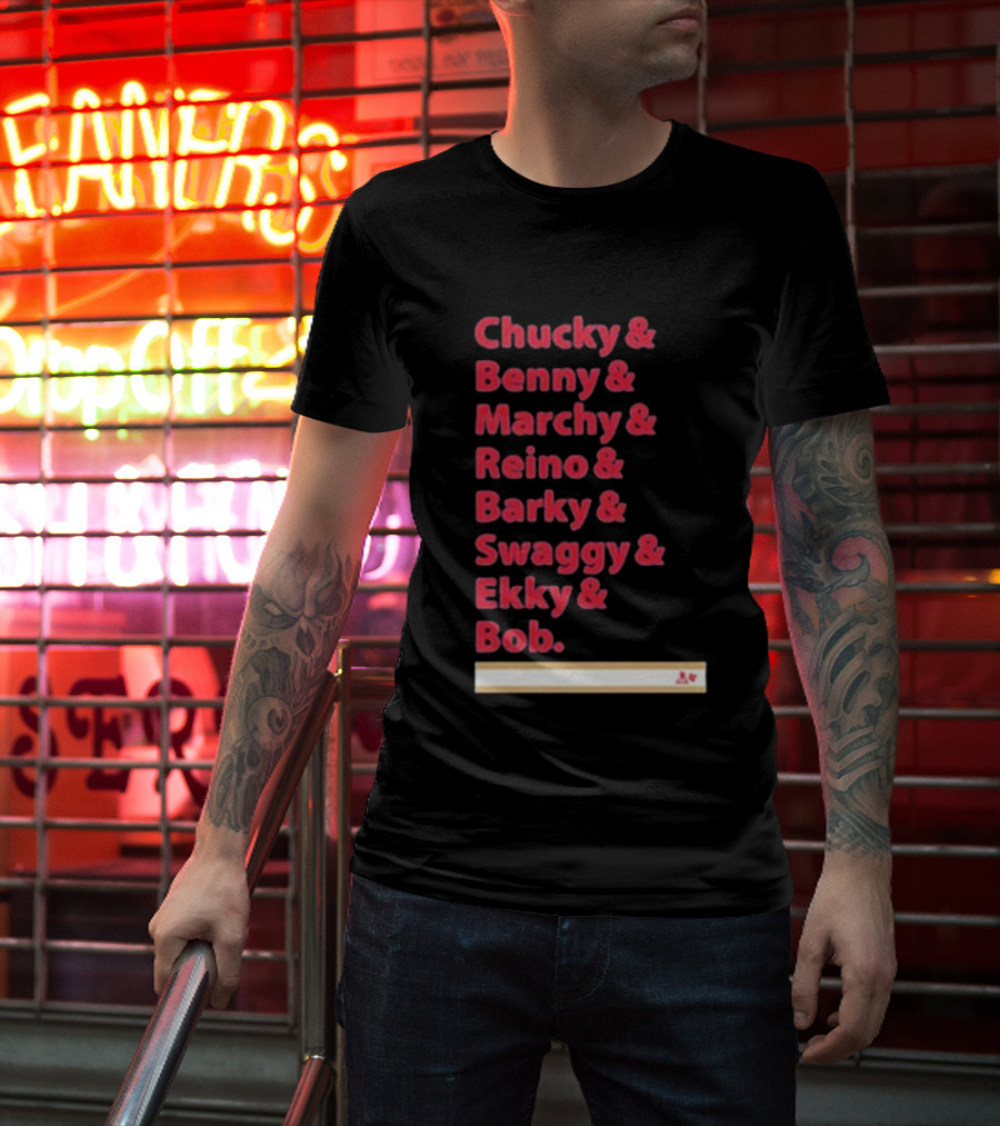 Florida Panthers Chucky Benny Marchy Reino Barky Swaggy Ekky Bob Names T-Shirt