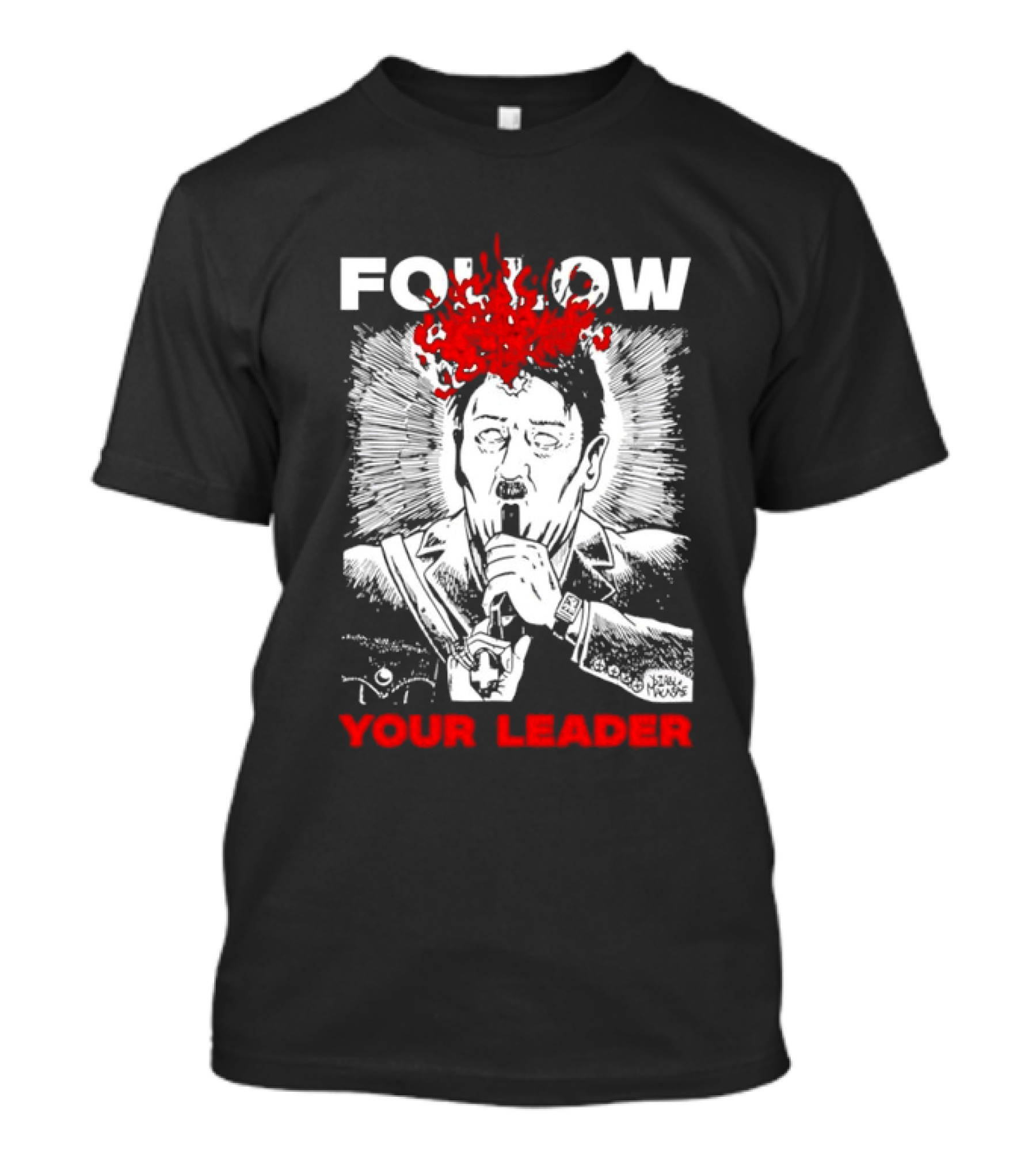 Follow Your Leader Diablo Macabre Skull And Flames T-Shirt