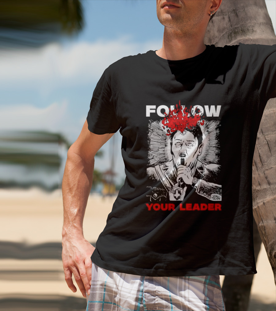 Follow Your Leader Diablo Macabre Skull And Flames T-Shirt