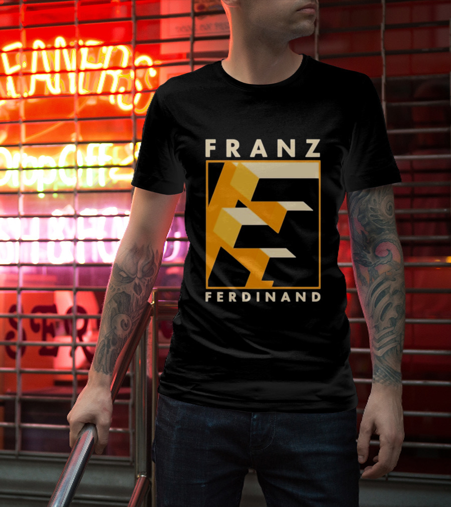 Franz Ferdinand Orange Geometric E T-Shirt