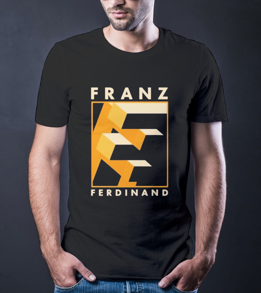 Franz Ferdinand Orange Geometric E T-Shirt