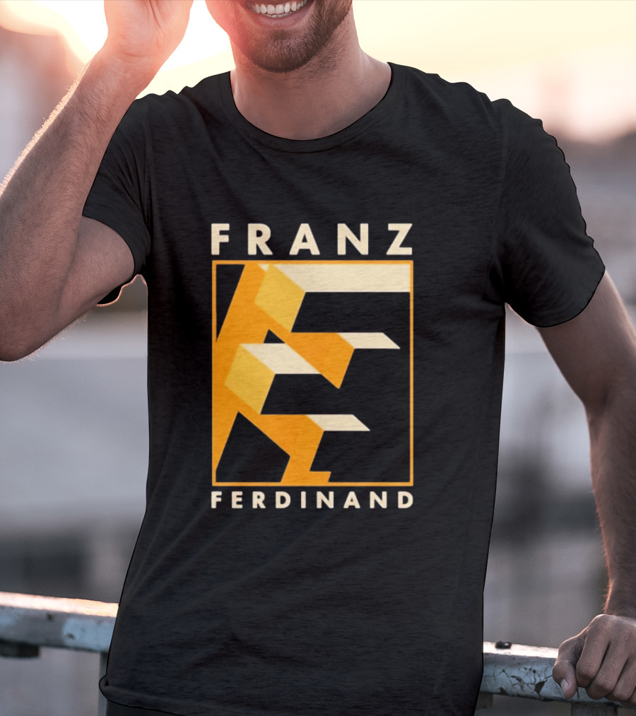 Franz Ferdinand Orange Geometric E T-Shirt