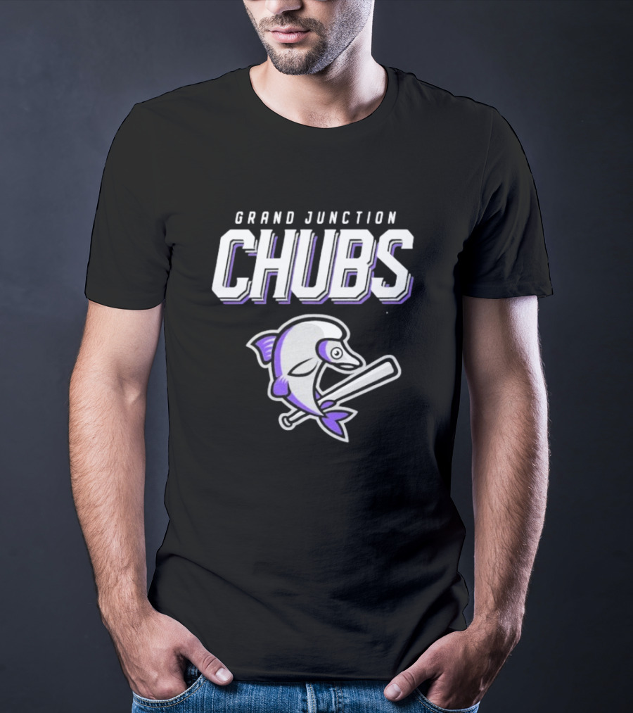 Grand Junction Chubs Baseball Fish Mascot T-Shirt