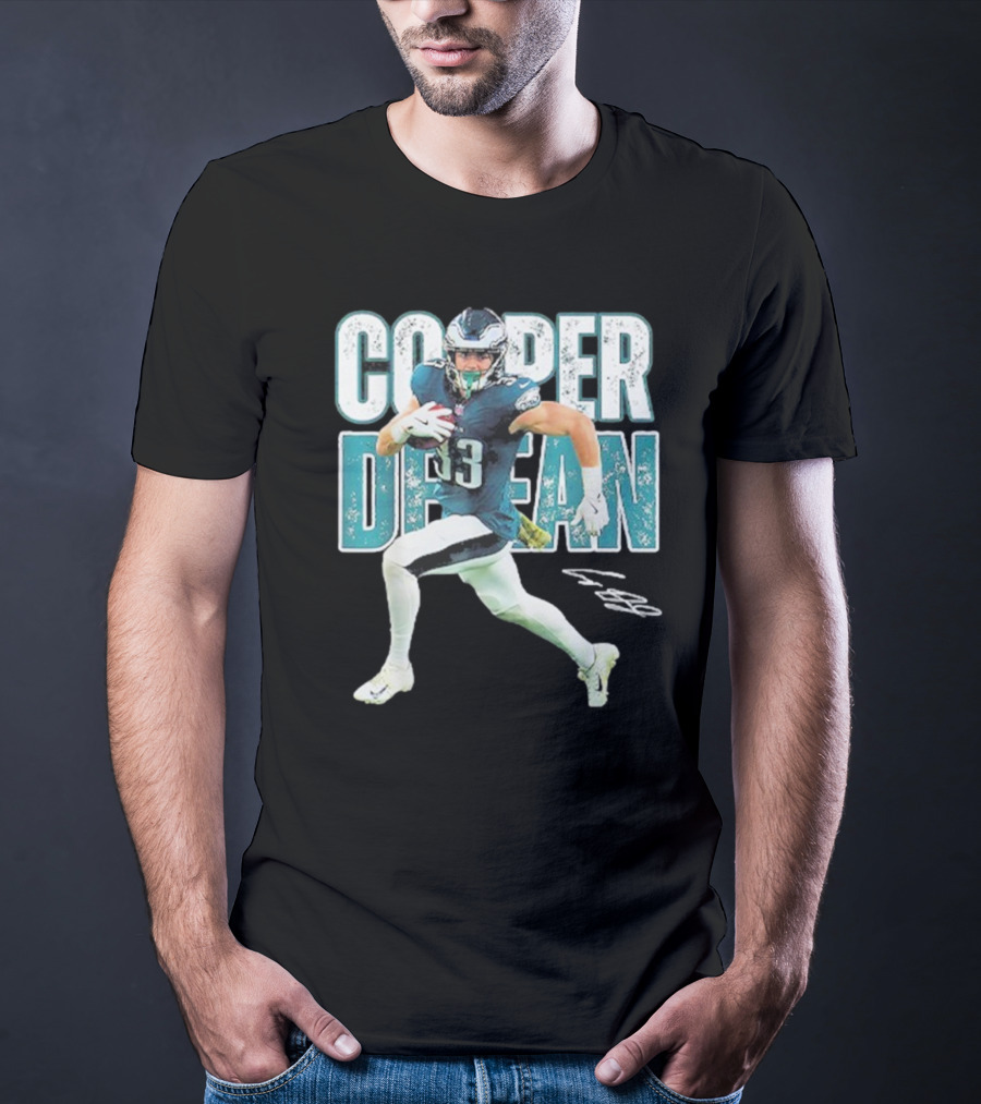 Cooper Dejean 33 Philadelphia Eagles Football Player T-Shirt