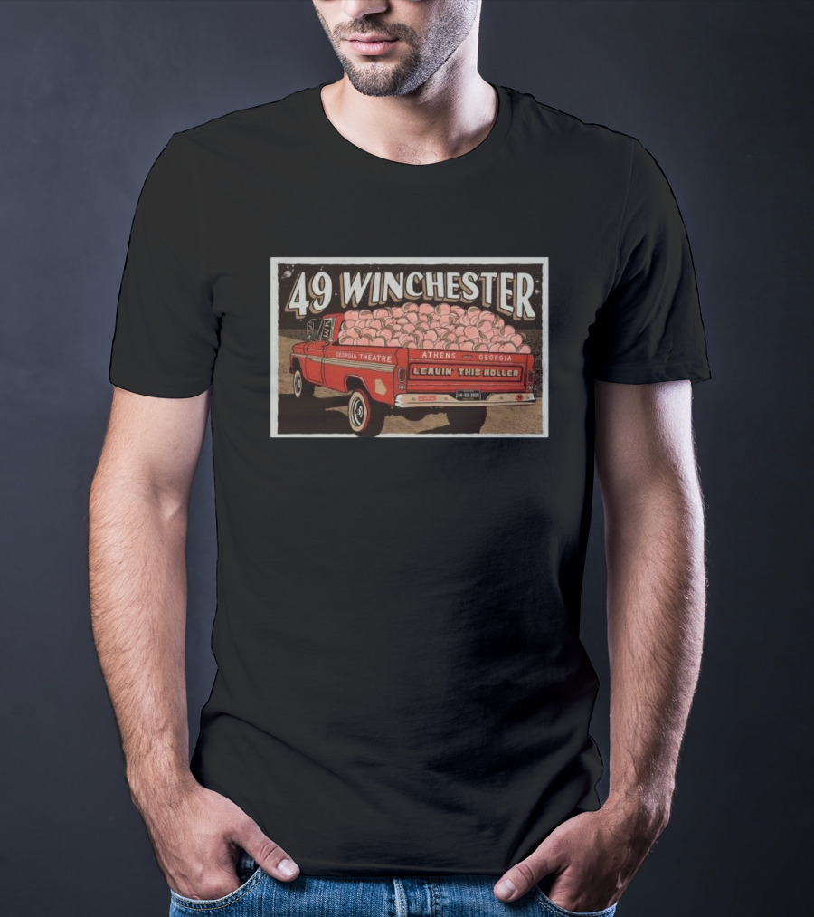 49 Winchester Georgia Theatre Athens April 3 2025 Leavin This Holler T-Shirt