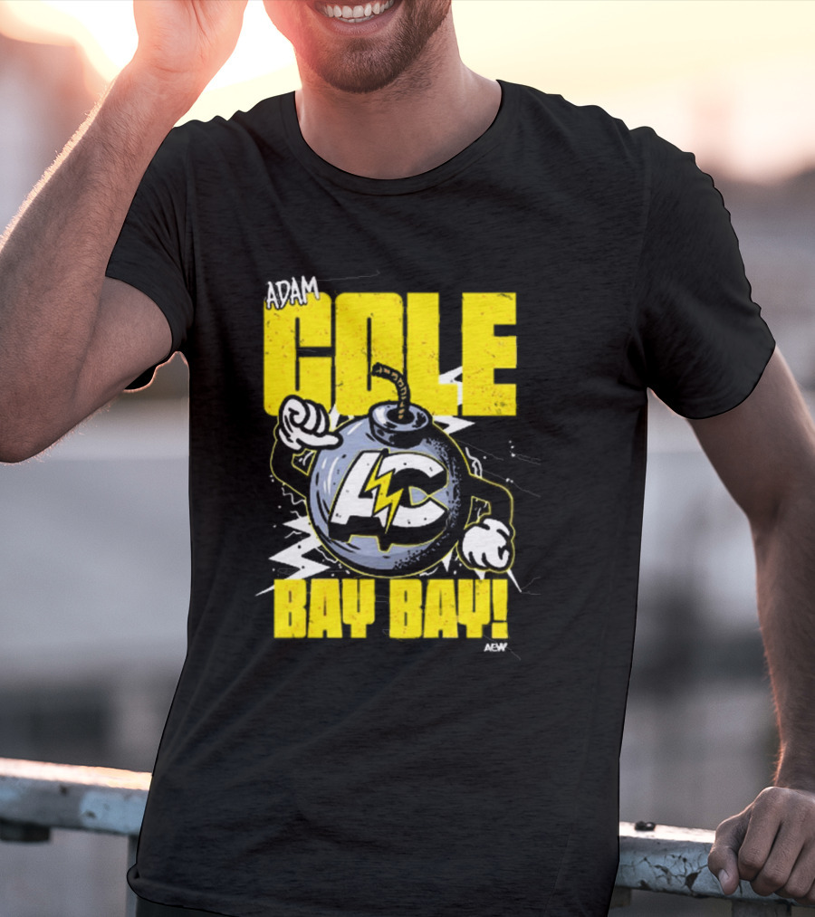 Adam Cole Bay Bay AC Bombs Away Comic Style T-Shirt