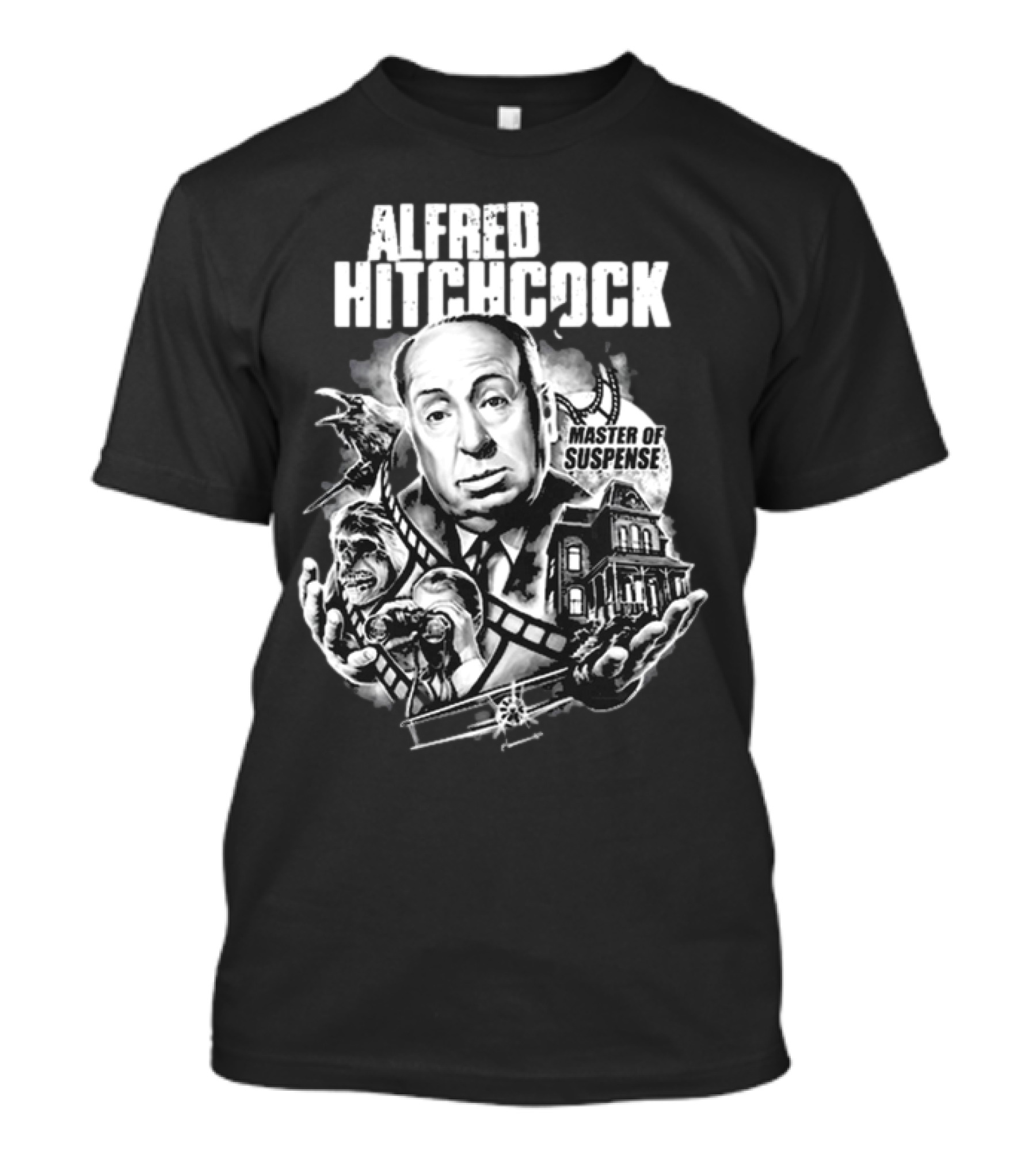 Alfred Hitchcock Master Of Suspense King Of The Silver Screen T-Shirt