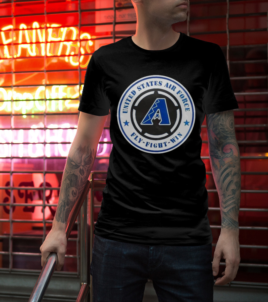 Arizona Diamondbacks United States Air Force Fly Fight Win Military Appreciation Night 2025 T-Shirt