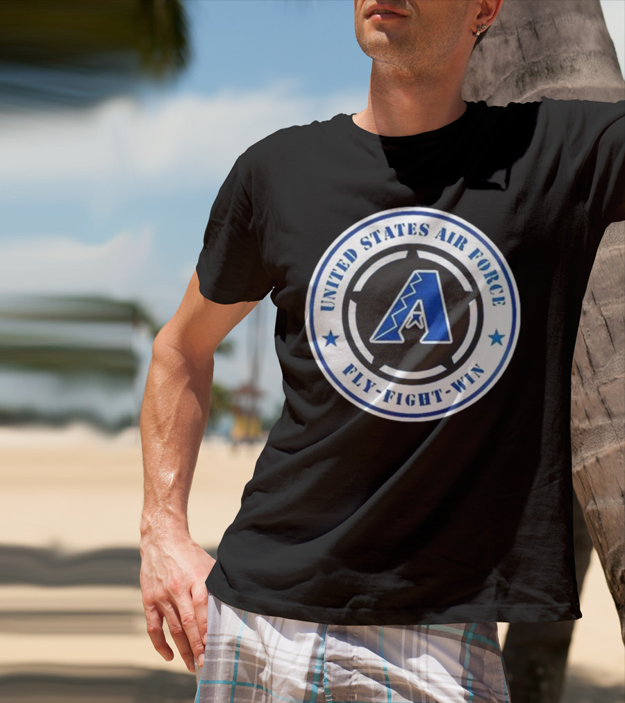 Arizona Diamondbacks United States Air Force Fly Fight Win Military Appreciation Night 2025 T-Shirt