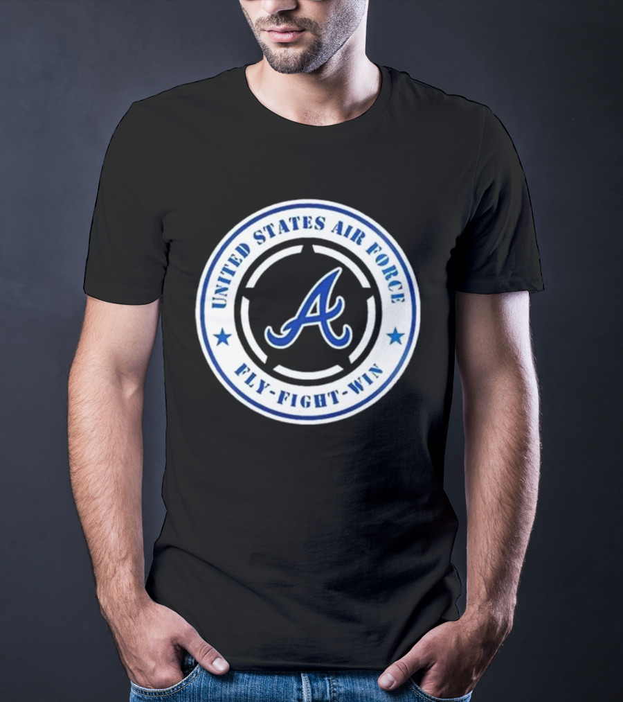 Atlanta Braves United States Air Force Fly Fight Win Military Appreciation Night 2025 T-Shirt