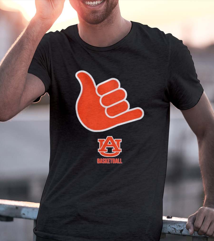 Auburn Basketball AU Shaka Hand Sign T-Shirt
