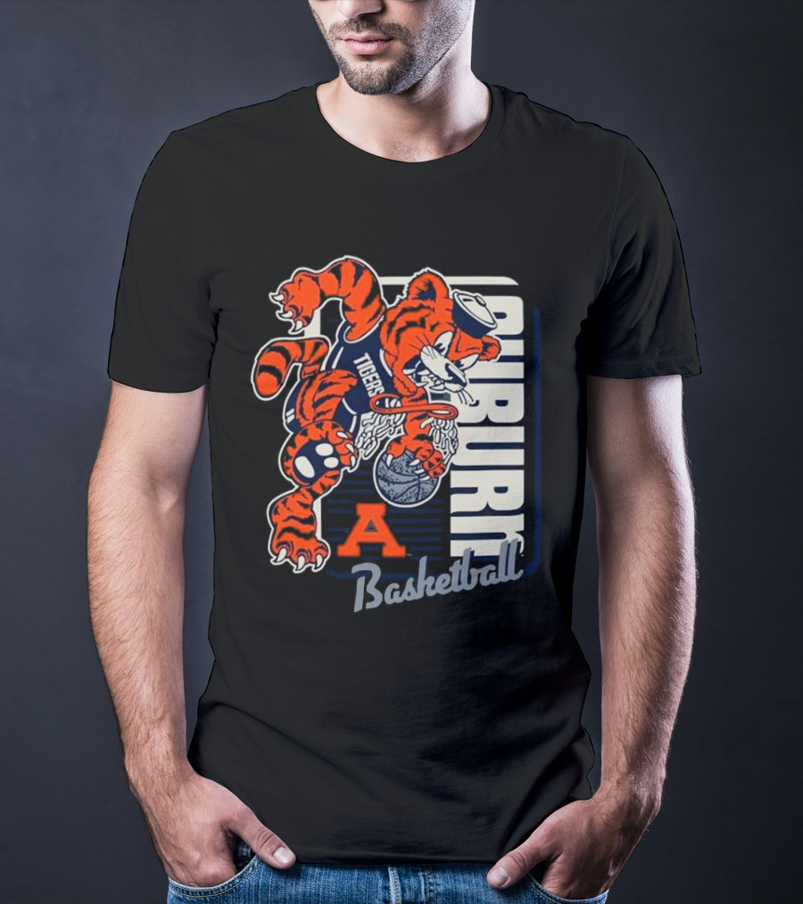 Auburn Tigers Basketball Mascot Dunk Tiger 2025 T-Shirt
