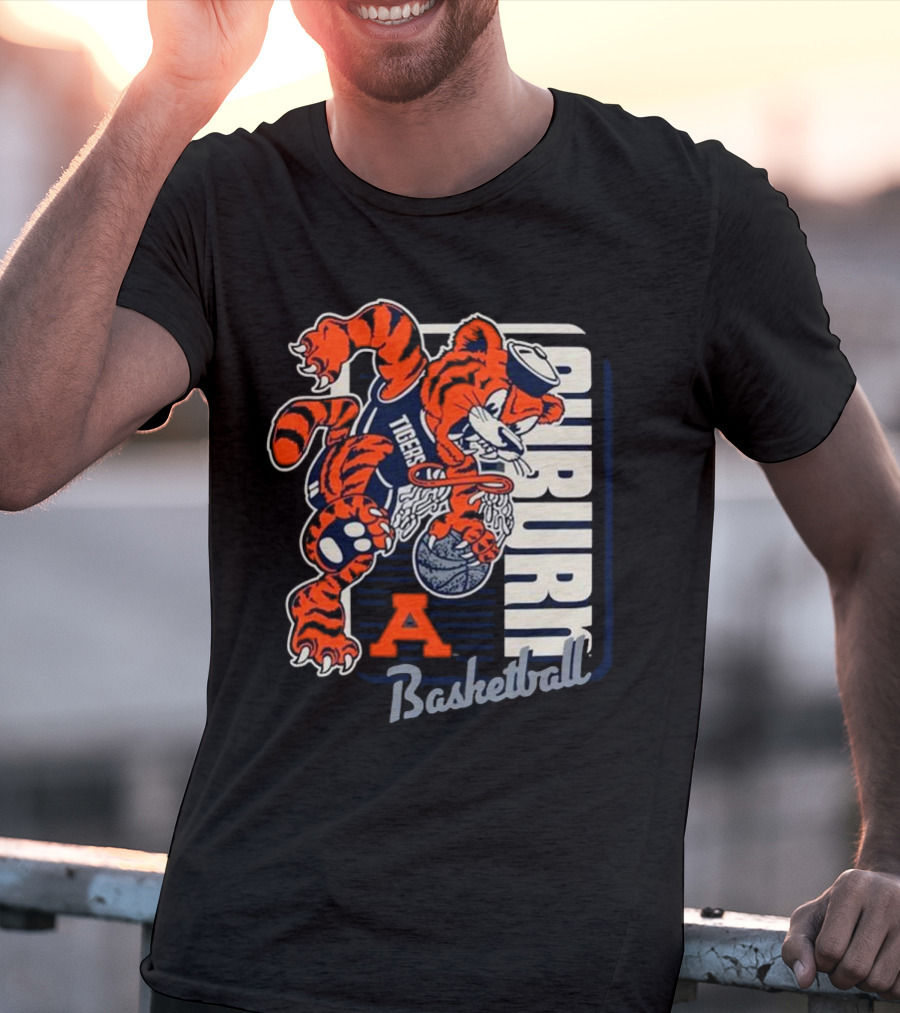 Auburn Tigers Basketball Mascot Dunk Tiger 2025 T-Shirt