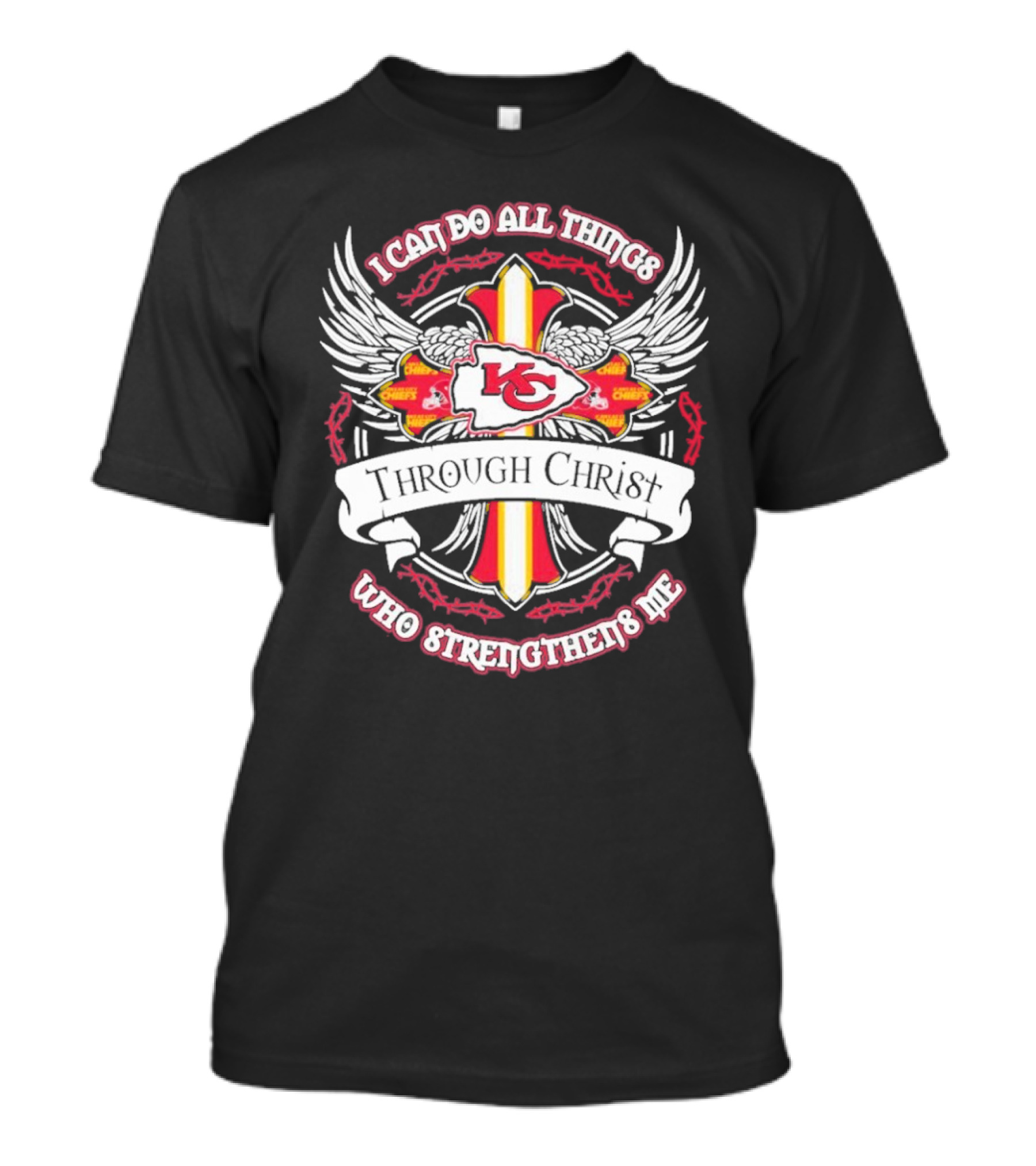 Kansas City Chiefs I Can Do All Things Through Christ Who Strengthens Me T-Shirt