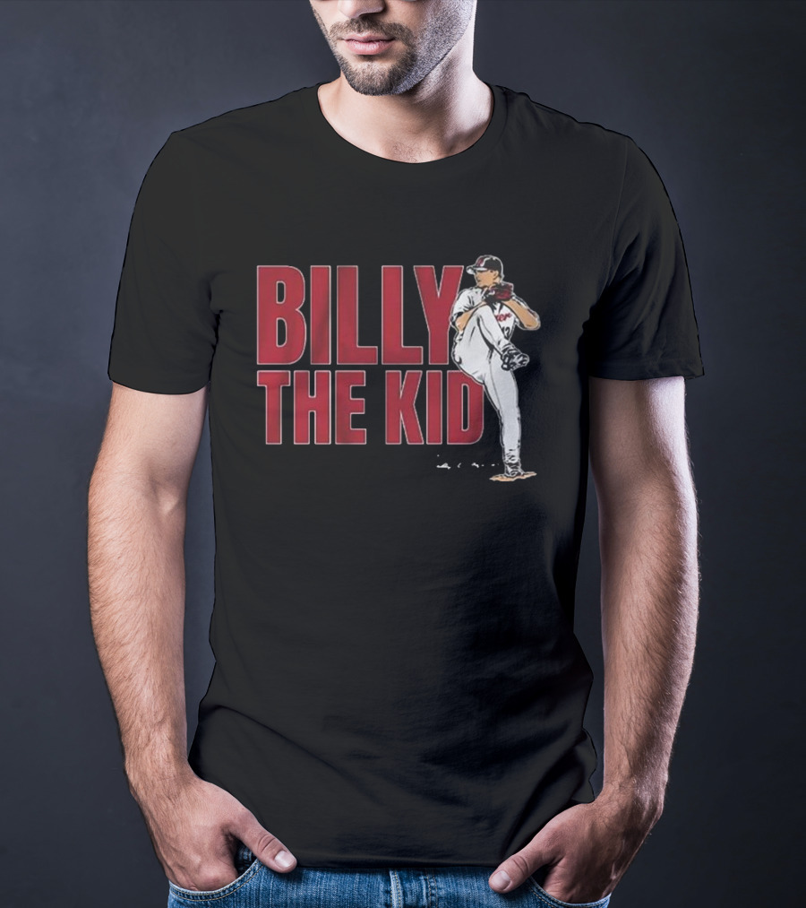 Billy The Kid Pitching Stance Tribute T-Shirt