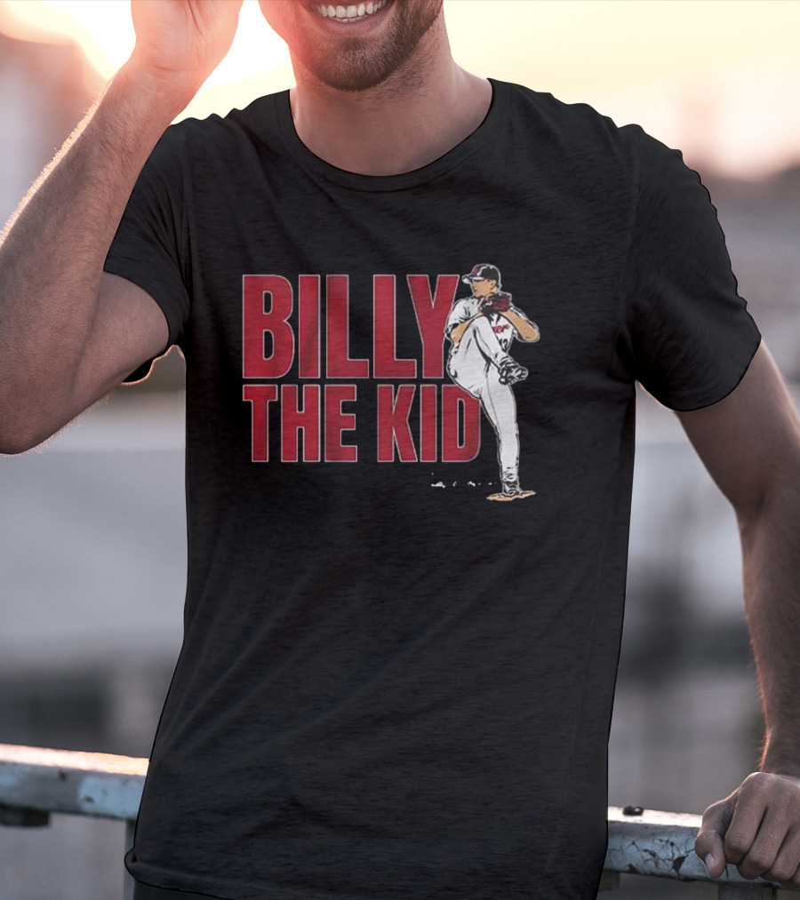 Billy The Kid Pitching Stance Tribute T-Shirt