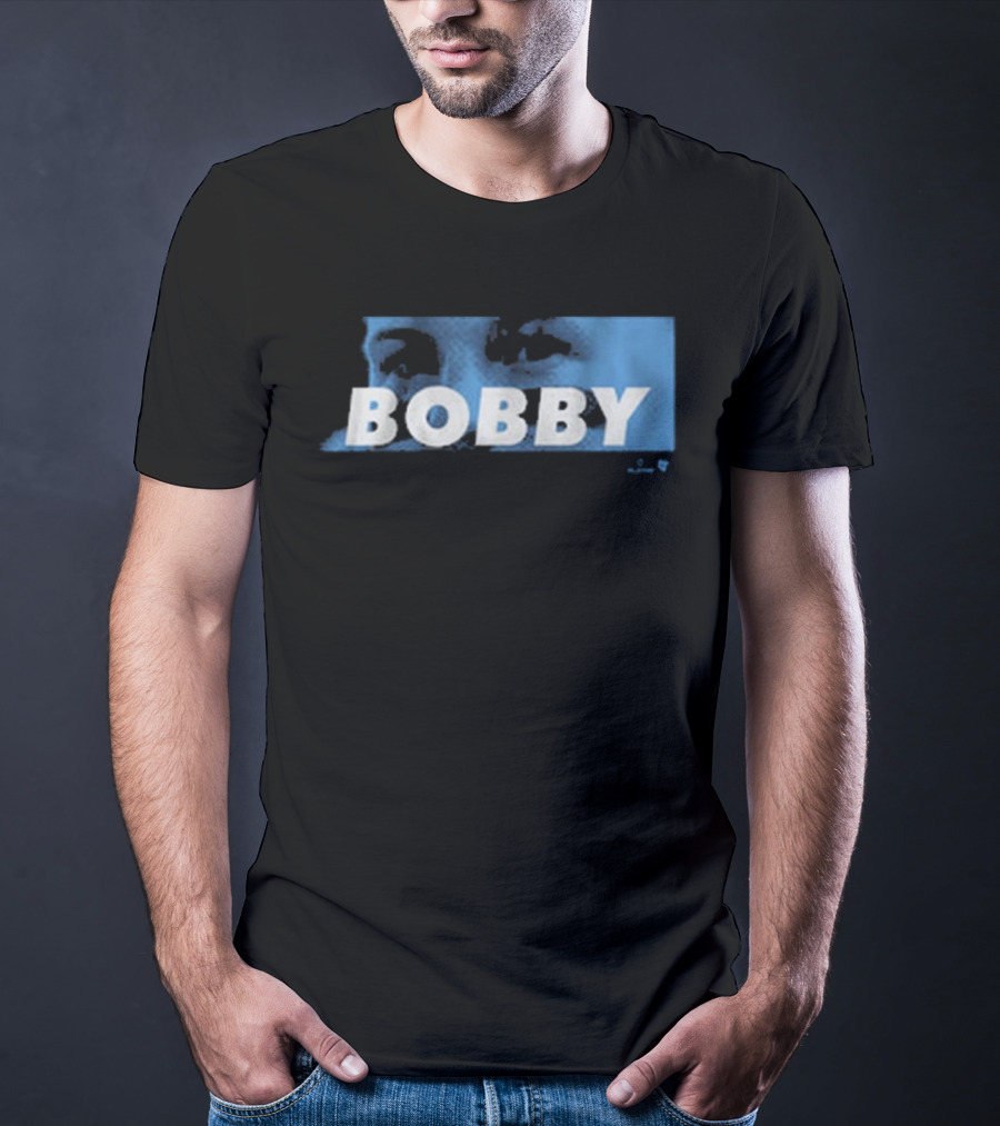 Bobby Witt Jr Bobby Eyes Blue Text T-Shirt