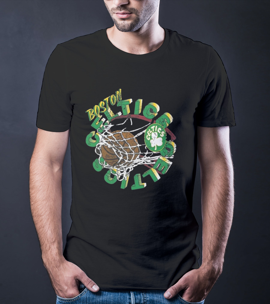 Boston Celtics Mitchell & Ness Preschool In The Net Basketball Celtics T-Shirt