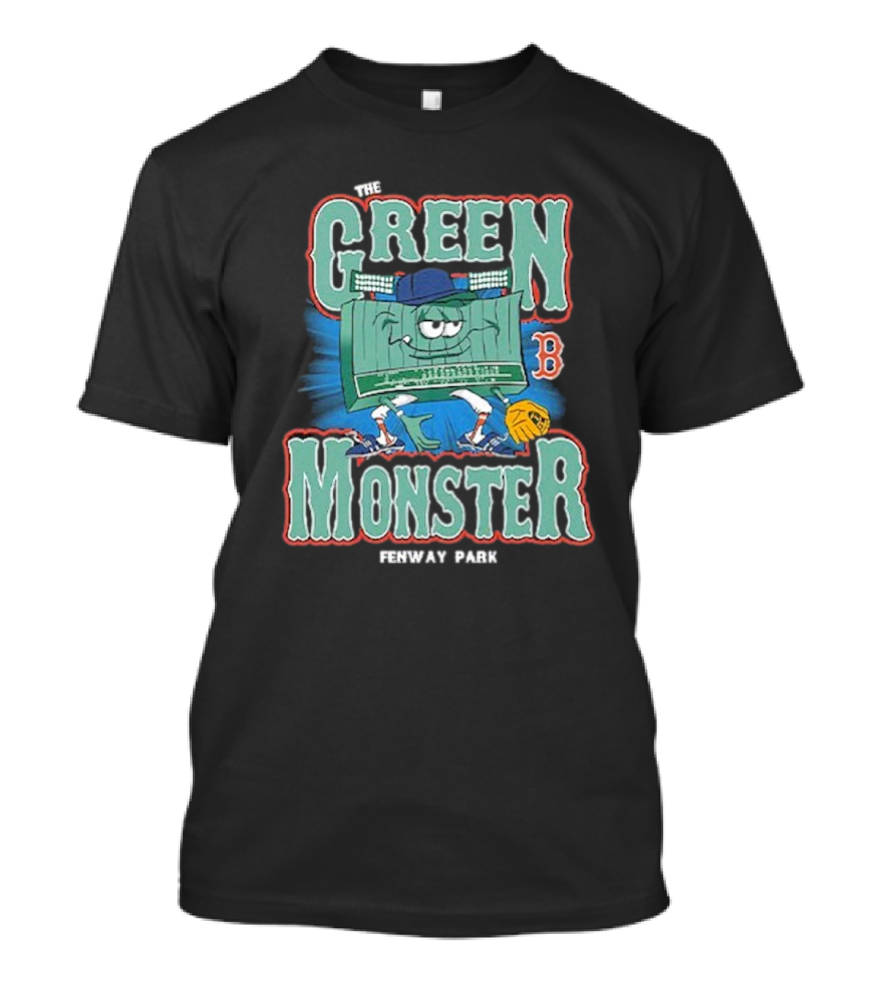 The Green Monster Fenway Park Boston Red Sox Baseball Character T-Shirt