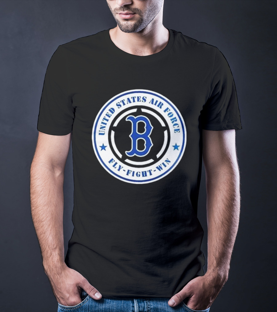 Boston Red Sox United States Air Force Fly Fight Win 2025 Military Appreciation Night T-Shirt