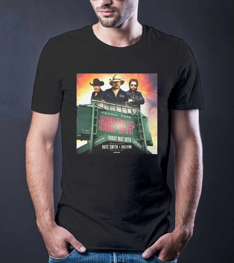Brooks & Dunn And Jason Aldean Fenway Co-headlining Show At Park On May 30th T-Shirt
