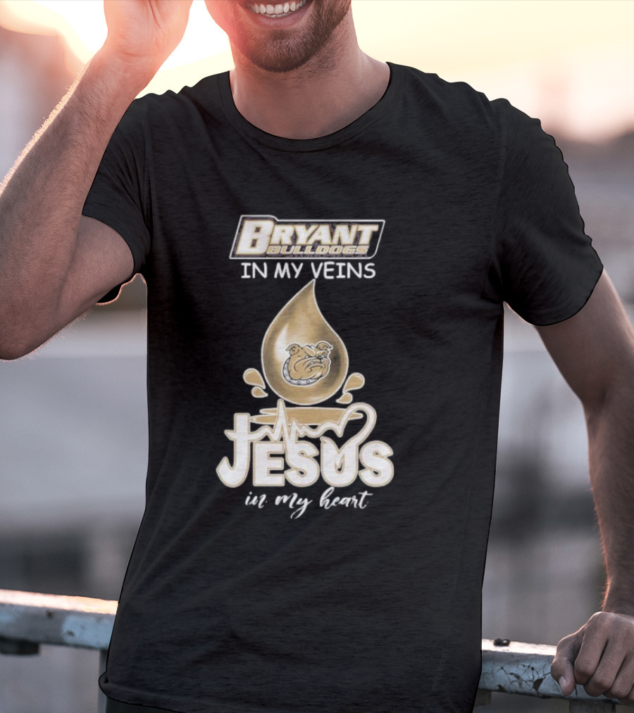 Bryant Bulldogs In My Veins Jesus In My Heart T-Shirt