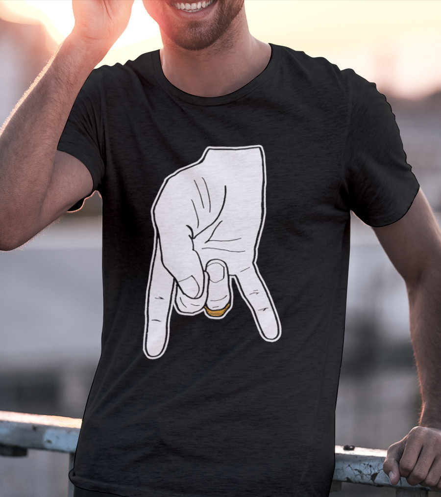 BTHO T.u. Horns Down Hand Gesture T-Shirt