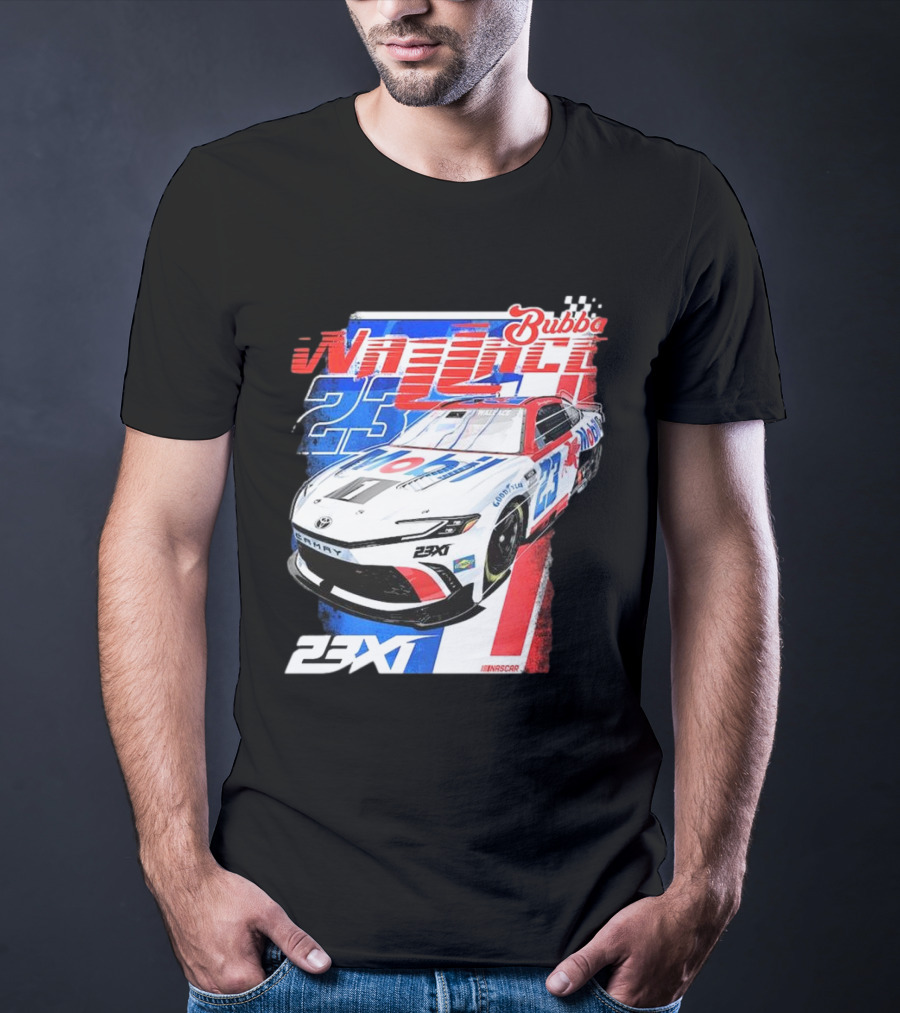 Bubba Wallace 23XI NASCAR Mobil 1 Camry Racing 23X1 T-Shirt