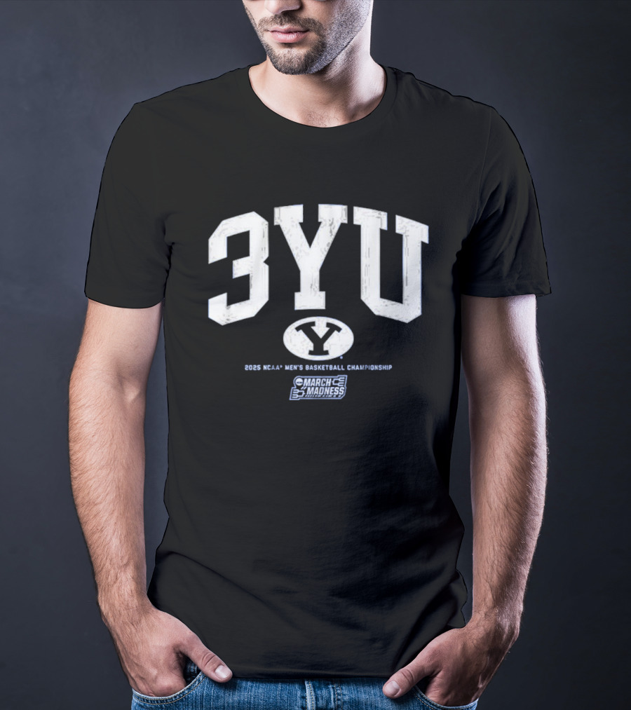 BYU Basketball 3YU NCAA Men’s Basketball March Madness T-Shirt