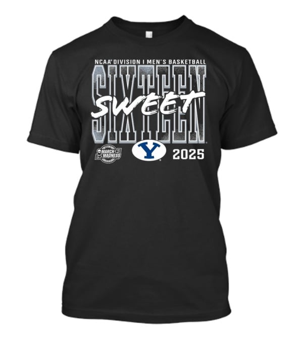 BYU Cougars 2025 NCAA Men’s Basketball Tournament March Madness Sweet 16 T-Shirt