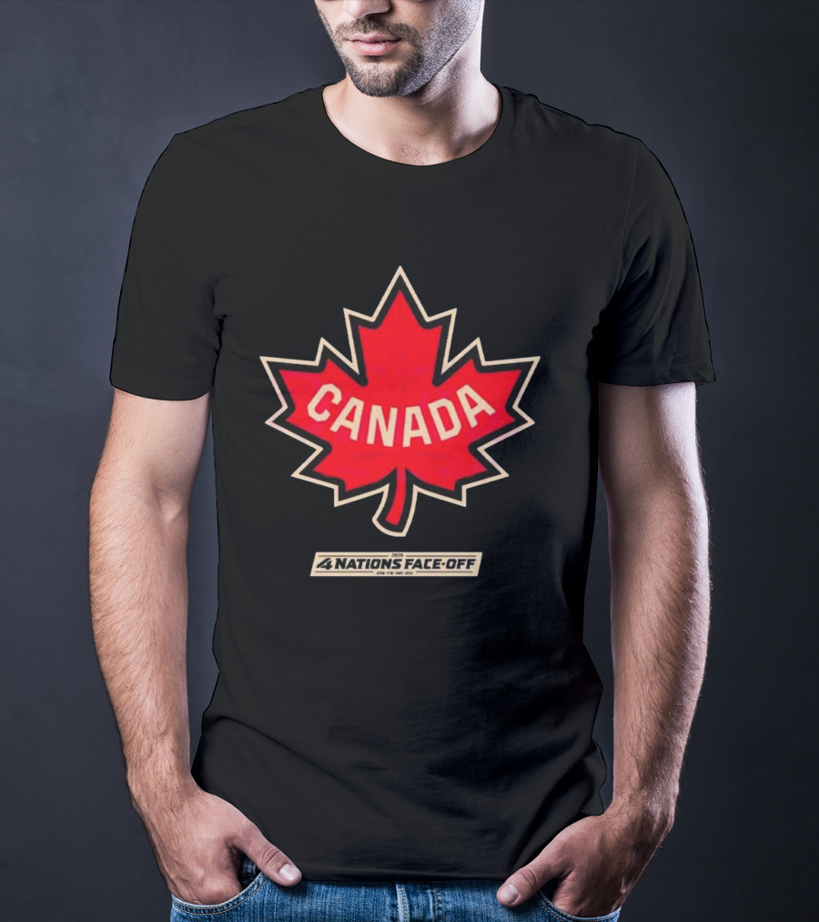 Canada 2025 4 Nations Face Off Vintage T-Shirt