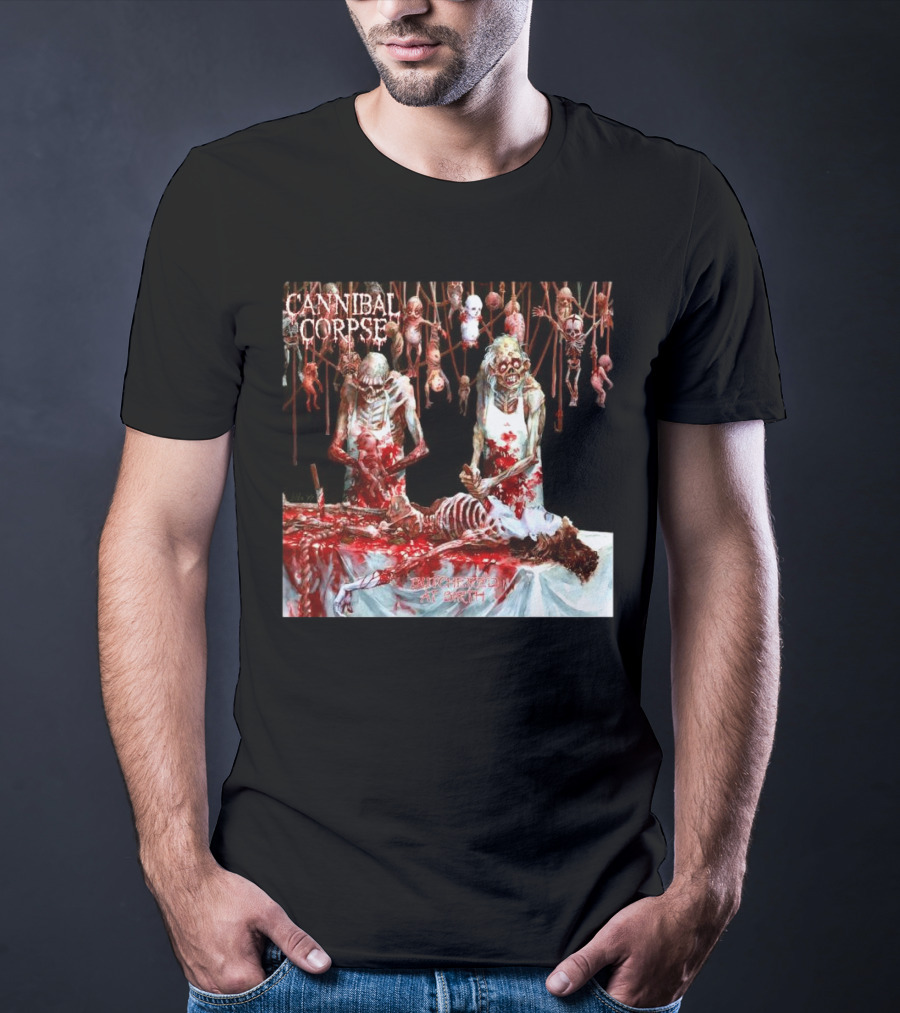 Cannibal Corpse Butchered At Birth 20th June 2025 T-Shirt