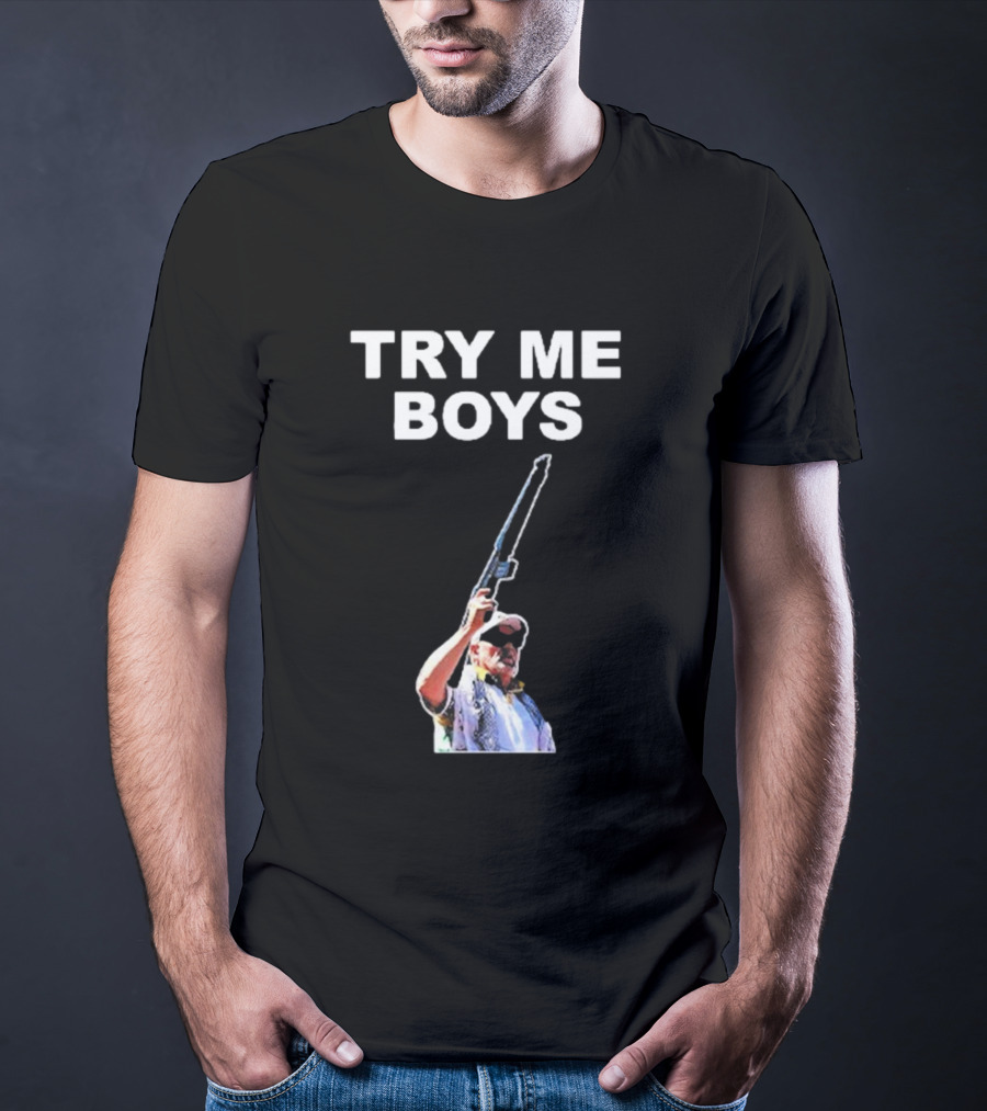 Carl Niehaus Try Me Boys Pro Gun T-Shirt